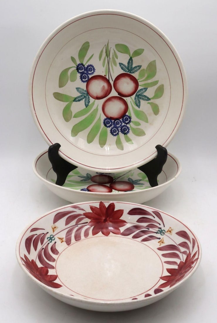 Societe Ceramique Maestricht (Holland) "Boerbont" Porcelain Chargers & Bowl (1 of 5)