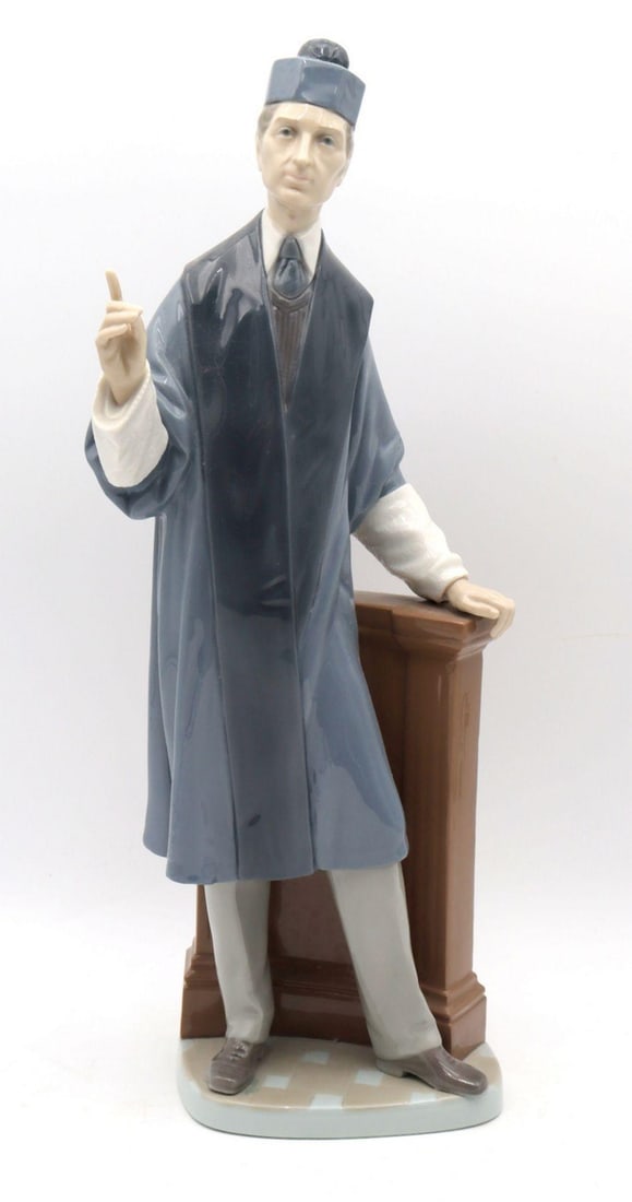Lladro #4908 "The Barrister" Hand Painted Porcelain Figurine (1 of 4)