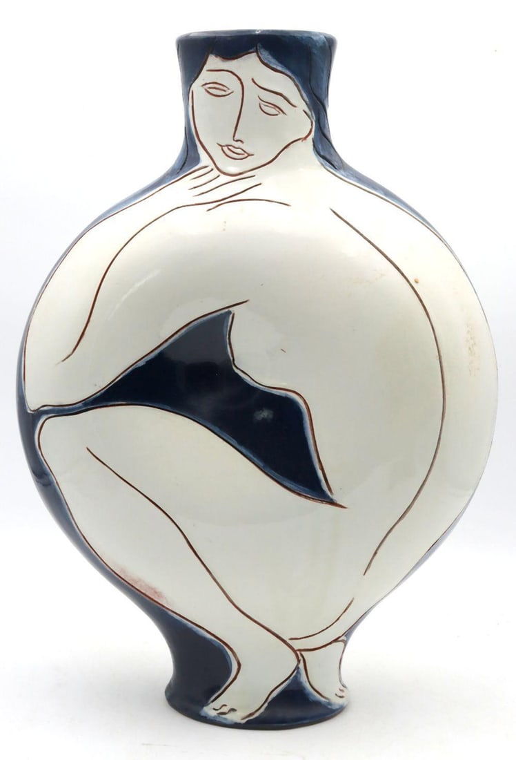 Pierre Boncompain (French, b. 1938) “Femme ou Citron” Glazed Ceramic Vase (1 of 6)