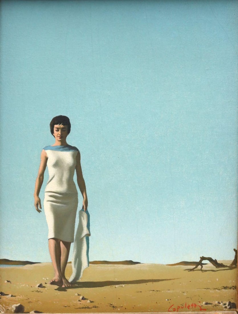 José Manuel Capuletti (Spanish, 1925–1978) Oil on Canvas: José Manuel Capuletti (Spanish, 1925–1978) Untitled Oil on Canvas Measures approx. - 11” H x 8 3/4” W. Total measurements with frame approx. - 17 1/8” H x 14 3/4” W.