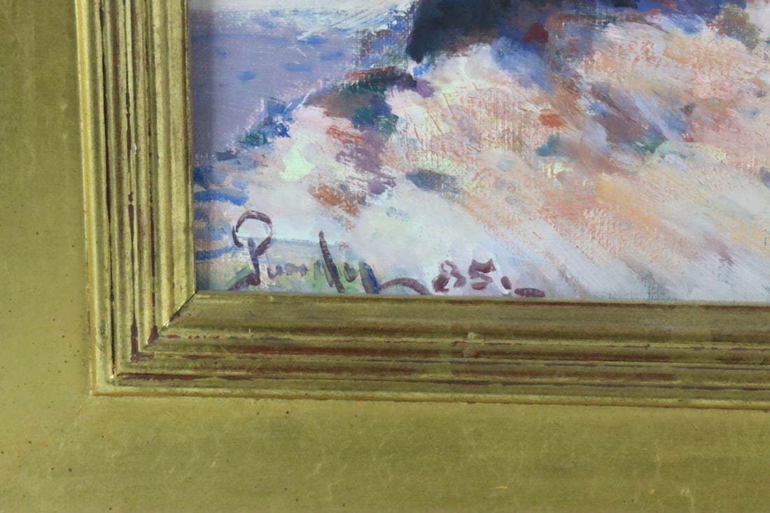 20th C. Impressionist Harbor Scene - 4