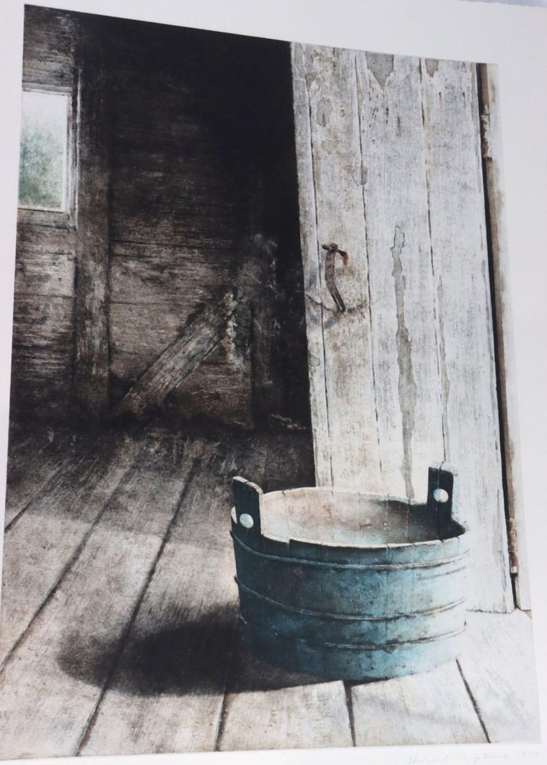 Hubert Shuptrine "Plantation Bucket" Signed Lithograph (1 of 7)