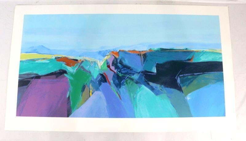 Unknown Artist Abstract Landscape Print/Proof Sheet (1 of 3)