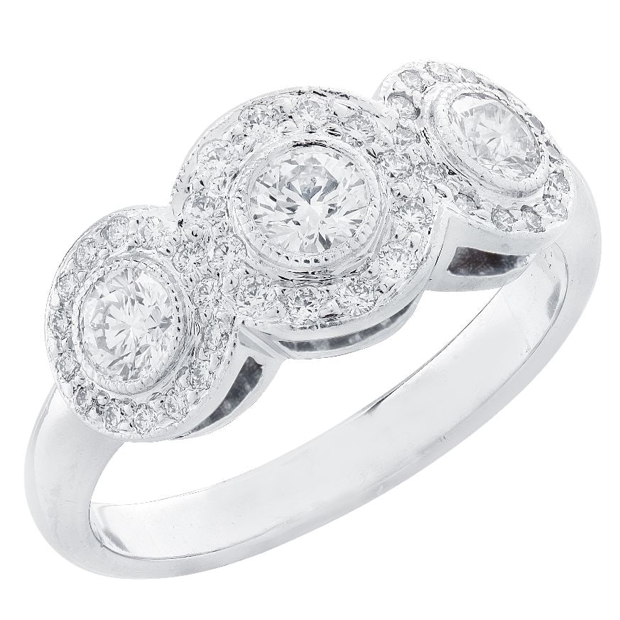 Tiffany & Co. .53ct Circlet Diamond Engagement Ring: Tiffany & Co. .53ct Circlet Diamond Engagement Ring Size: 5 Finely crafted by the esteemed American jeweler Tiffany & Co., this elegant ring hails from the distinguished Circlet collection 