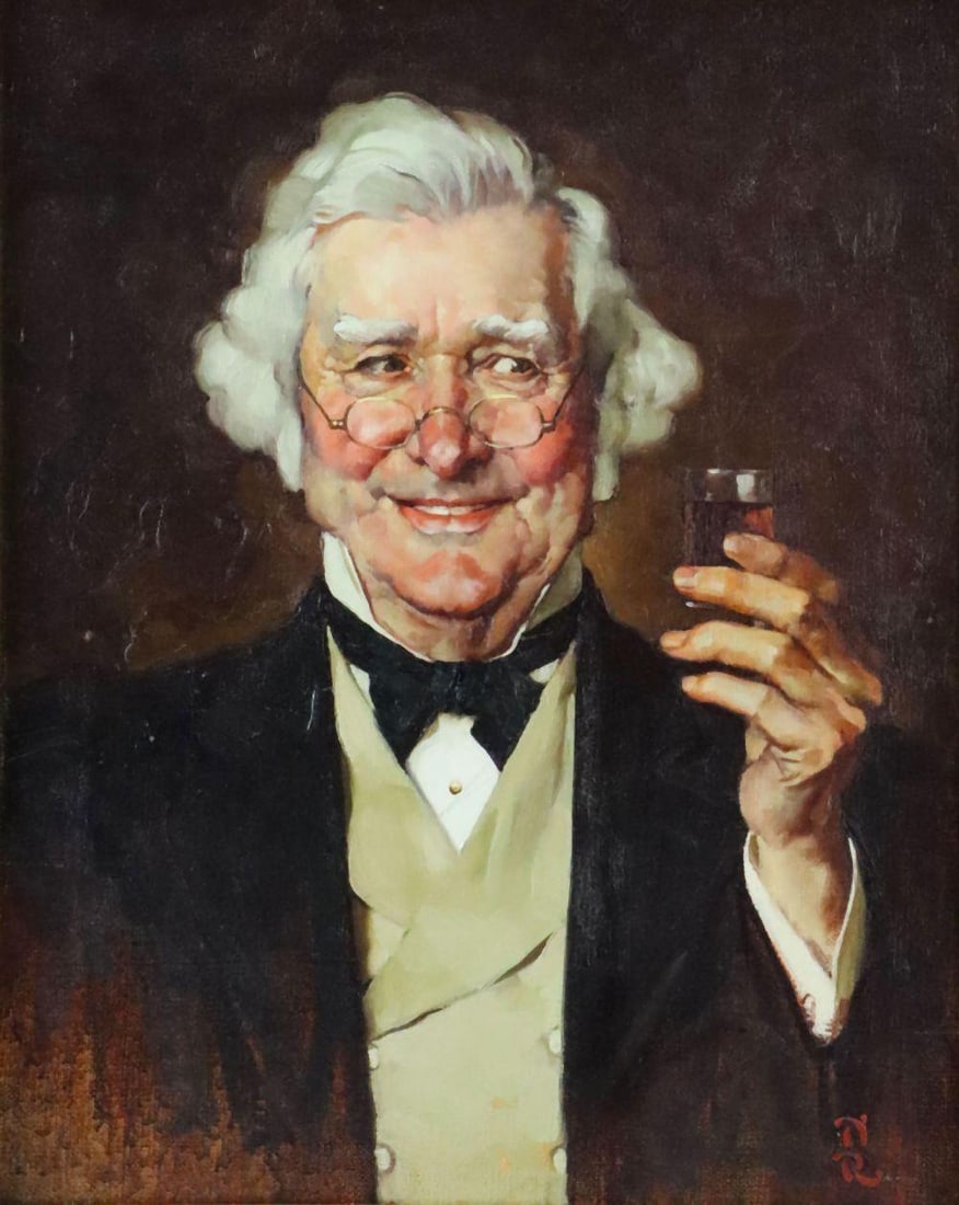 Norman Rockwell (American, 1894-1978) Advertisement for Schenley Whiskey (1 of 10)