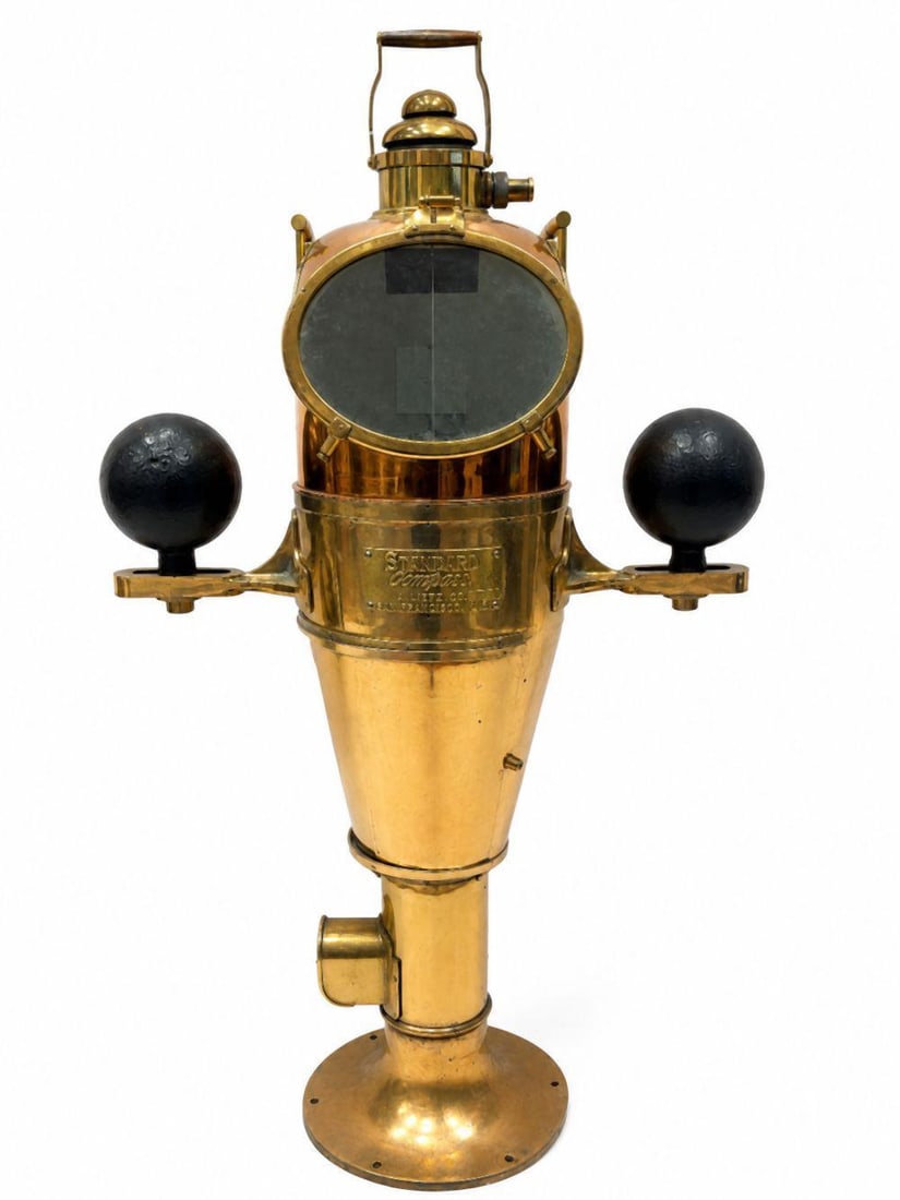 Vintage A. Lietz Co. Ship's Binnacle/Compass (1 of 5)
