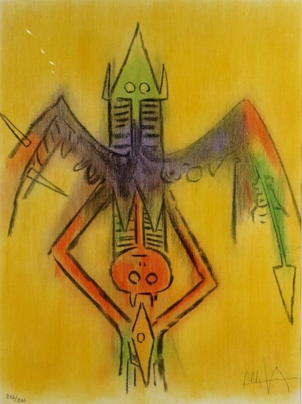 Wilfredo Lam "Innocence" Lithograph: Wifredo Lam (Cuban, 1902–1982) "Innocence", from the Pleni Luna Suite Lithograph on paper, edition 242/262, signed Image: 24.75" H x 18.5" W Frame: 35.5" H x 25.25" W