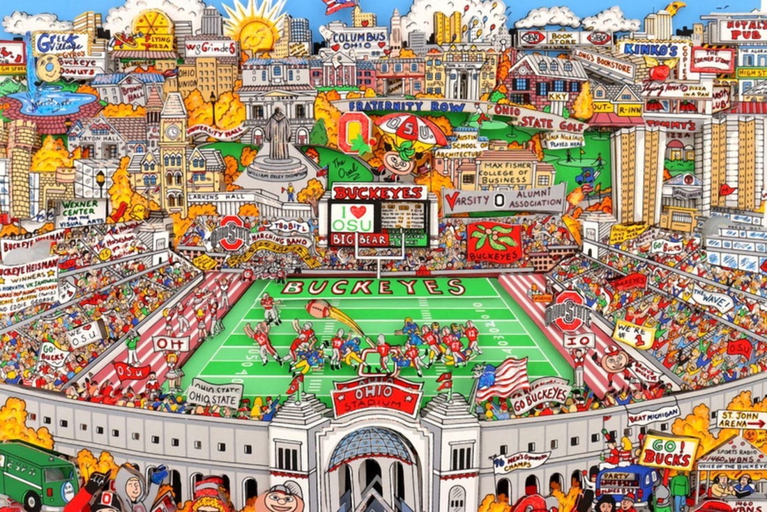 Charles Fazzino “Saturday Afternoon in the Shoe” 3-D Serigraph (1 of 6)