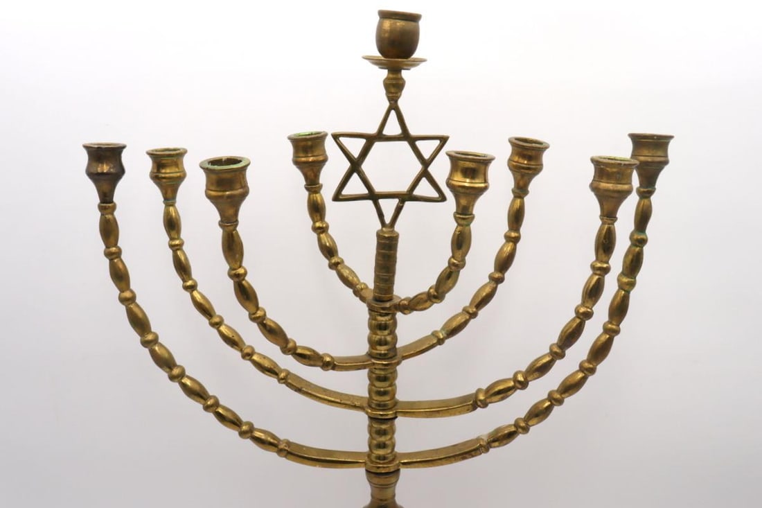 Large Brass Menorah - 3