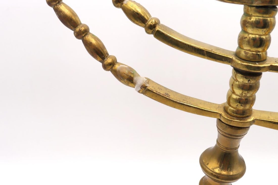 Large Brass Menorah - 5