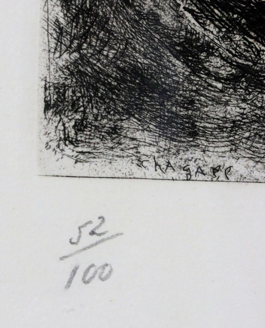 Marc Chagall "Deborah the Prophetess" Signed Etching - 5