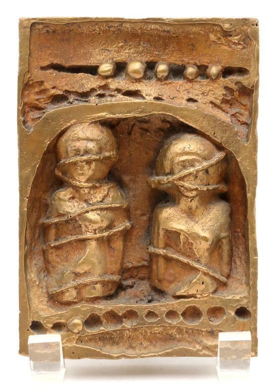 James Coignard "Deux Personnages" Bronze Sculpture / Frontispiece (1 of 7)