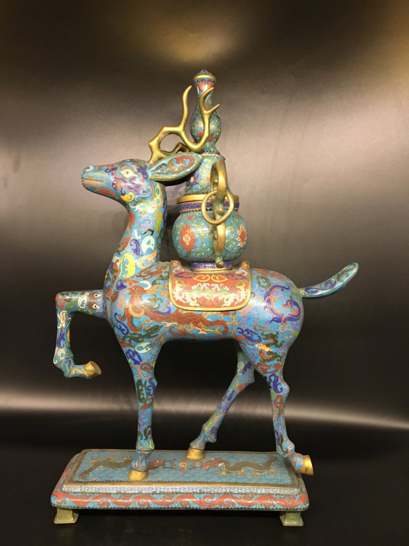 BRONZE CLOISONNE INCENSE BURNER (1 of 6)