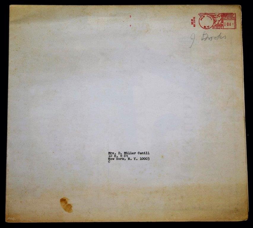 James Brooks, (Signed) Mailer to Dorothy Miller (1 of 6)