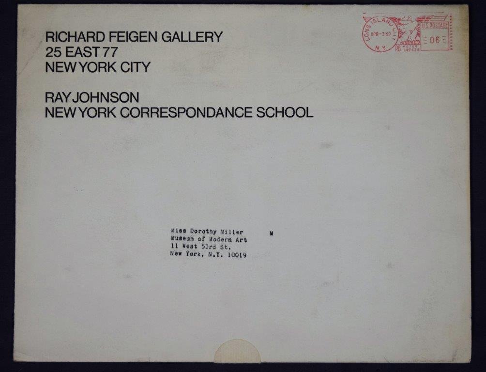 Ray Johnson, Mailer to Museum of Modern Art (1 of 6)