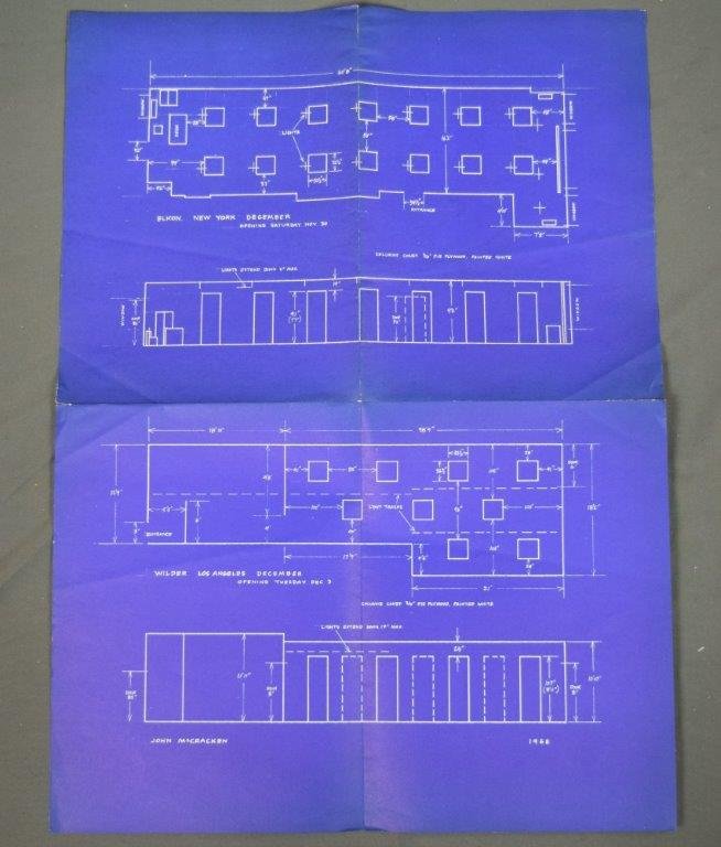 John McCracken, Mailer to Museum of Modern Art: JOHN MCCRACKEN (1934-2011) Wilder Los Angeles/Opening Tuesday December 3rd 22" x 16" Offset lithograph Mailed to Mr. Alfred H. Barr Jr. and Museum of Modern Art. Alfred H. Barr Jr. was the first direc