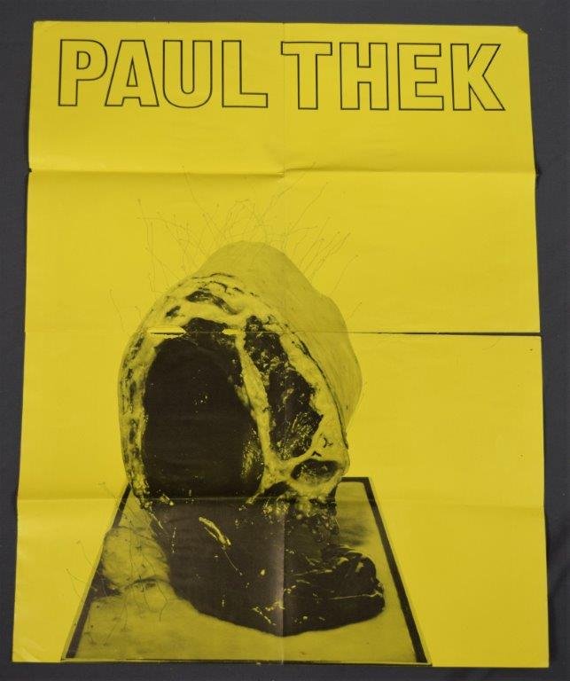 Paul Thek, Pace Gallery to Stephen Radich Gallery: PAUL THEK (1933-1988) Paul Thek - Opening April 12 through May 4 1966 23 1/2" x 18 1/2" Offset lithograph Mailed from Pace Gallery to Stephen Radich Gallery