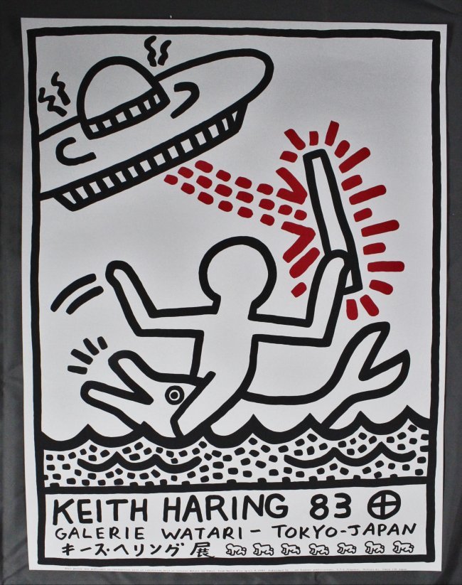 Keith Haring, Exhibition Poster for Galerie Watari (1 of 5)