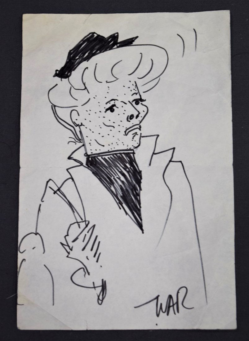Estate Drawing by Katharine Hepburn (Actress) (1 of 3)