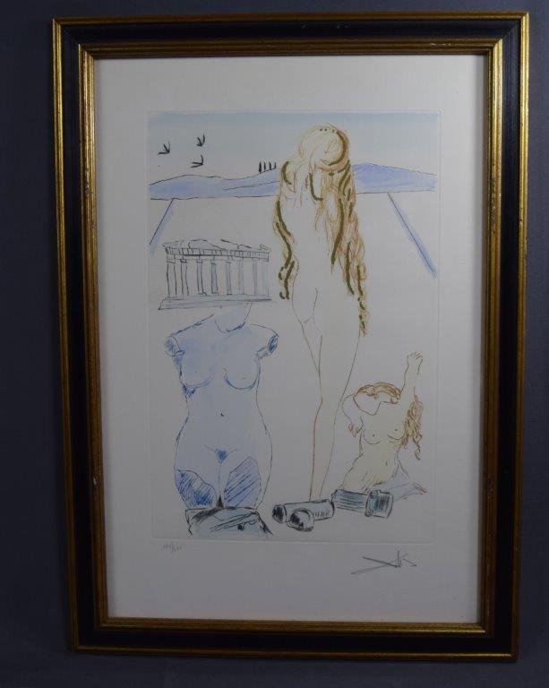 Salvador Dali, Lithograph (Pencil Signed & Numbered) (1 of 3)