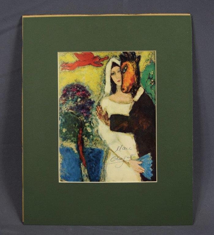 Marc Chagall, Signed Print (Directly From The Artist) (1 of 3)
