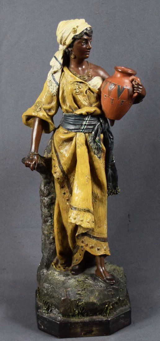 Johann Maresch, Terracotta Figure (Moorish Woman) (1 of 5)