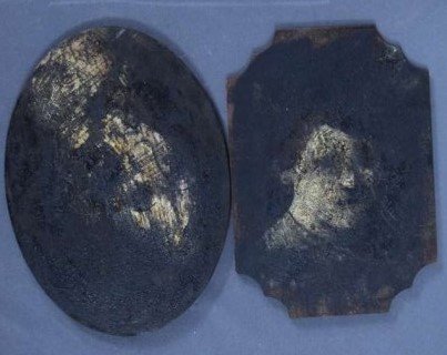 (2) Rembrandt Style Portraits (German War Eagle Stamp) (1 of 3)