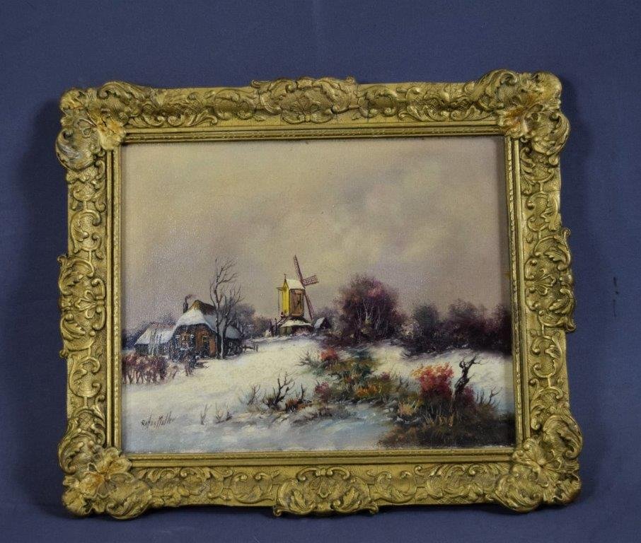 Anton Muller, O/C (Winter Scene) (1 of 4)