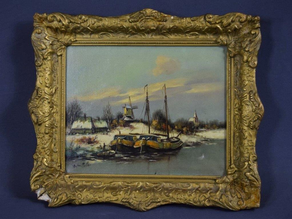 Anton Muller, O/C (Winter Scene)