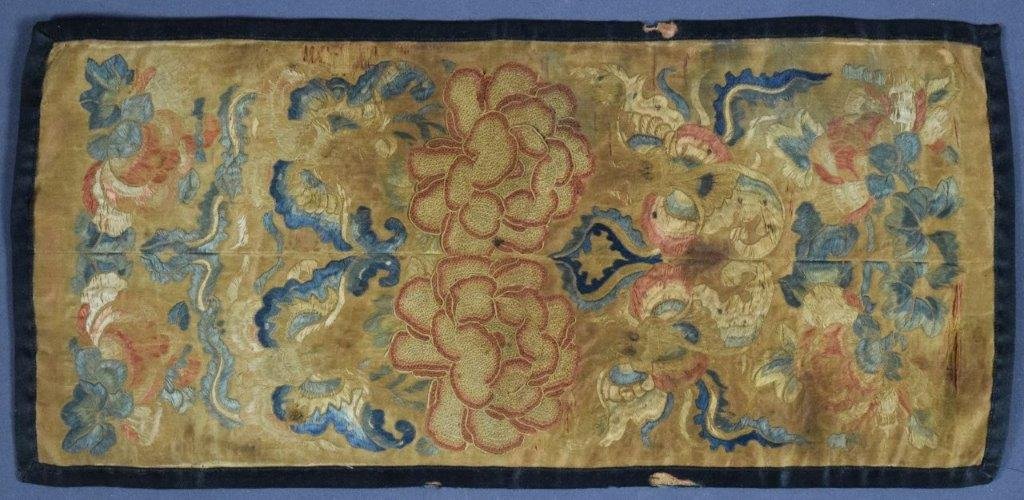 Chinese, Silk Fabric (Floral) (1 of 5)
