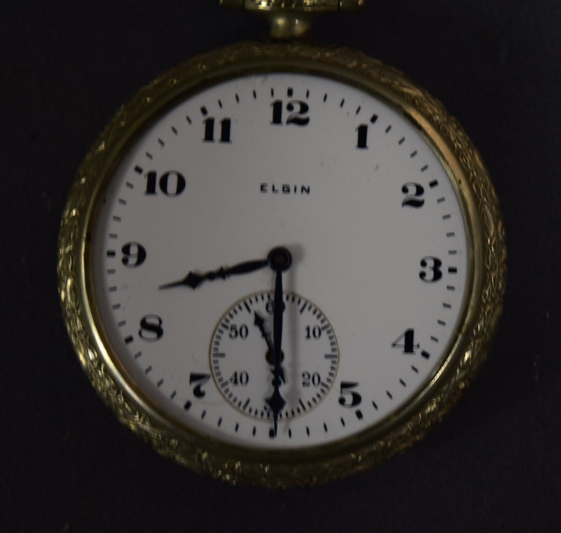 Elgin, Pocket Watch (Silver Plated, Sub Dial) (1 of 2)