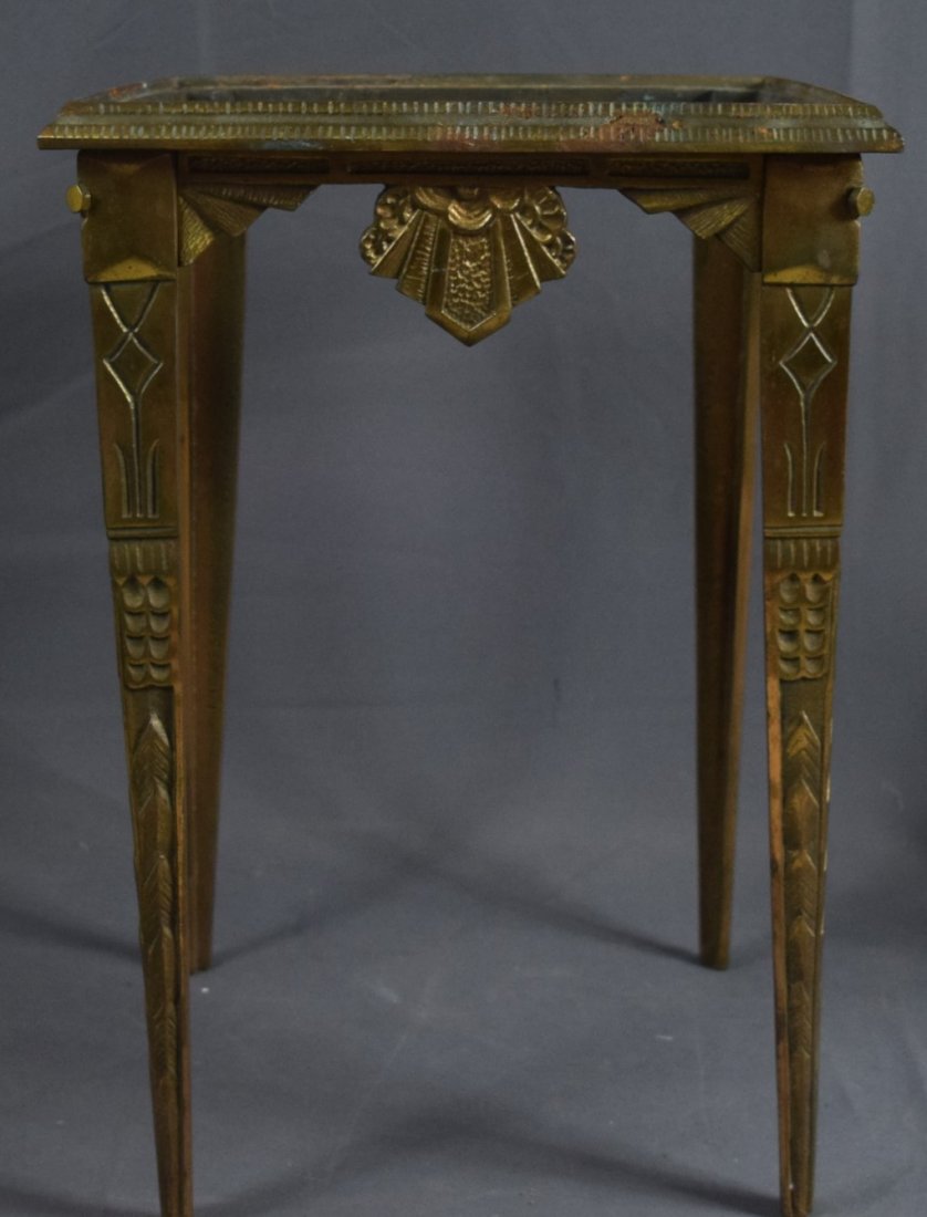 W.H. Howell Art Deco Cast Iron Table (1 of 3)