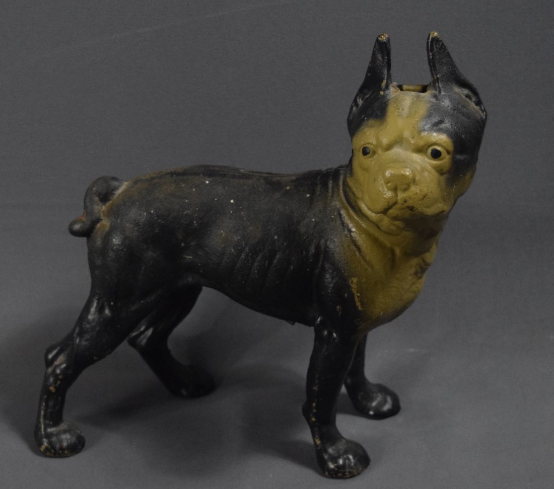 Cast Iron Bull Dog Doorstop (1 of 2)