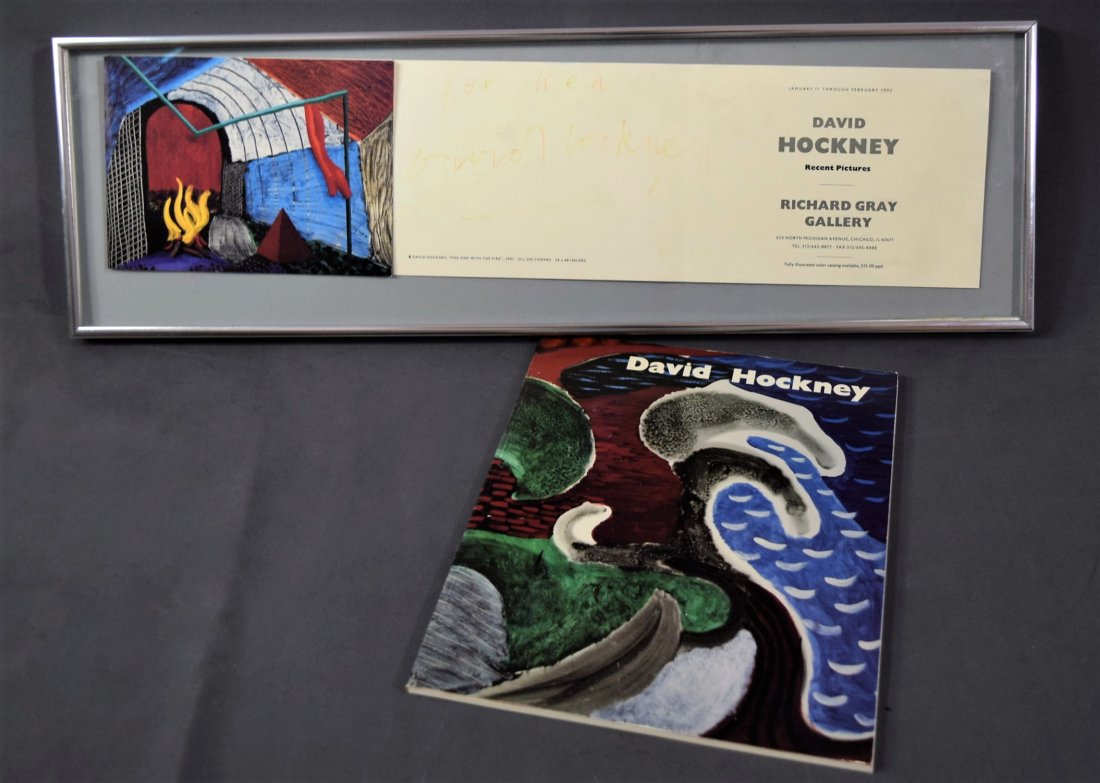 David Hockney, Signed Gallery Invitation (Richard Gray) (1 of 10)
