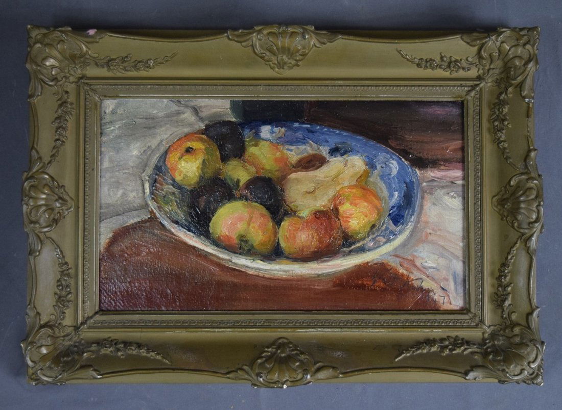 Walt Kuhn, O/C (1947 Still Life w/Peaches) (1 of 9)