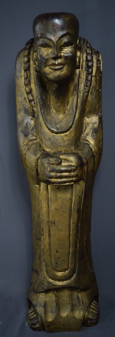 Chinese, Large Gilt Buddha (40") (1 of 9)