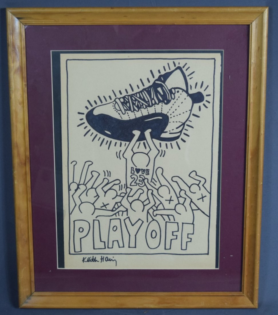 Keith Haring, Drawing (Gifted to Barbara Hernandez) (1 of 6)