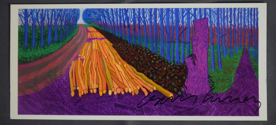 David Hockney, Signed (Invitation Main Galleries 2012) (1 of 2)