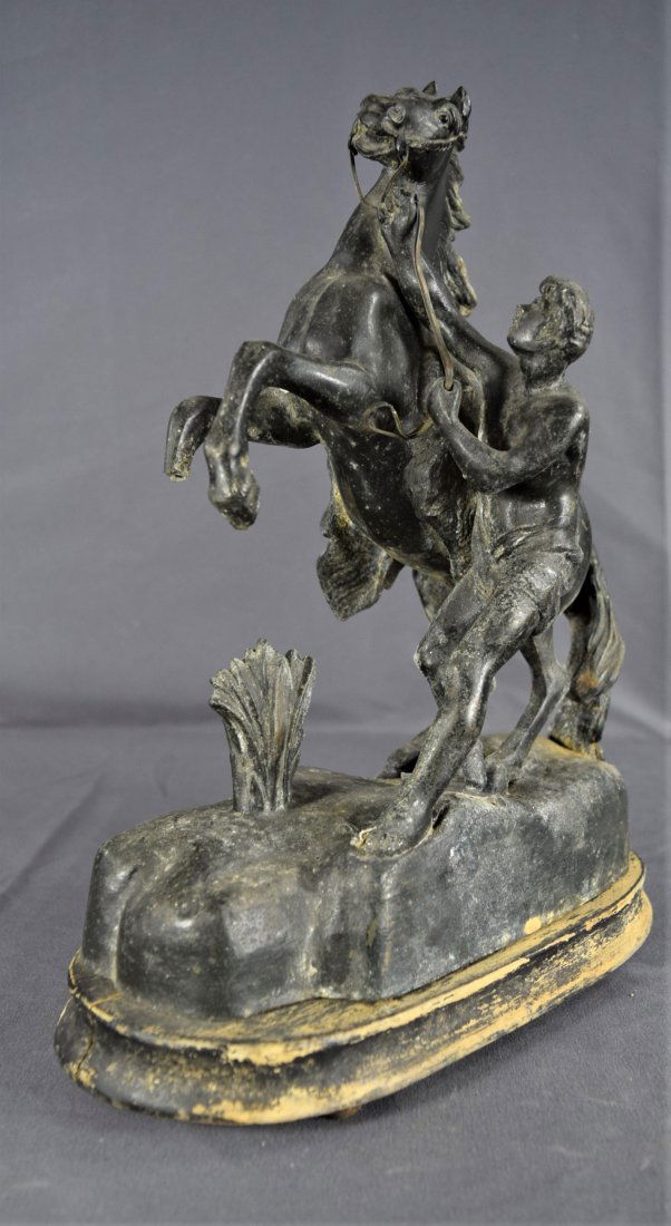 Early Italian Bronze Man, Horse (Sculpture) (1 of 8)