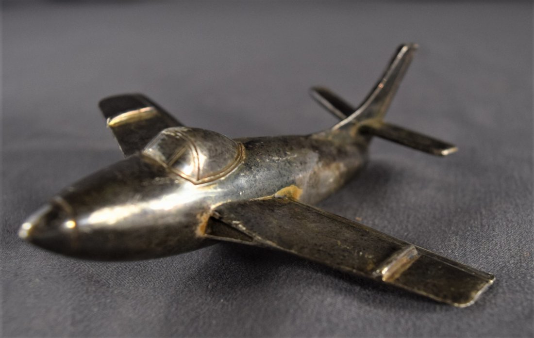 Art Deco Pewter Plane (1930's) (1 of 6)