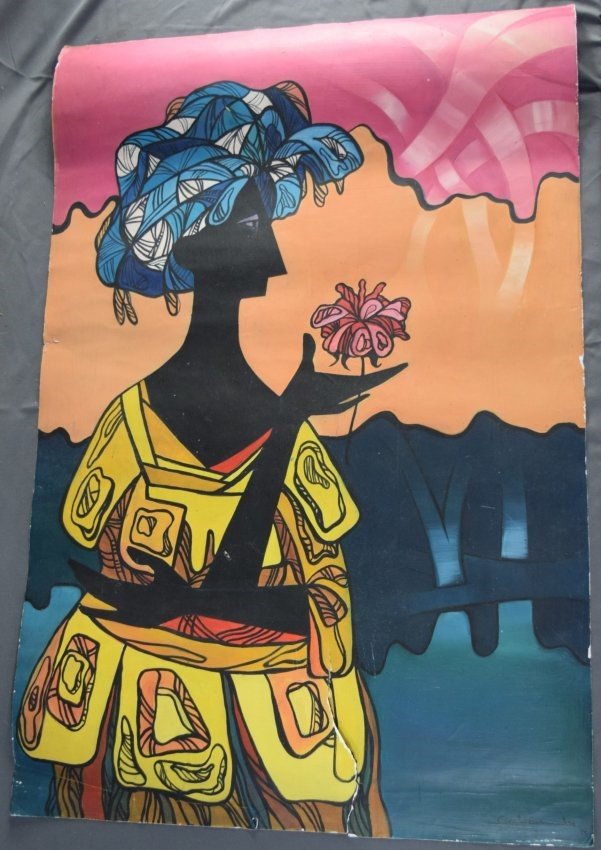 Cundo Bermudez, Acrylic (Acquired 1970's) (1 of 8)