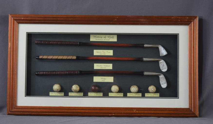 History Of Golf, Evolution Of Irons (display)