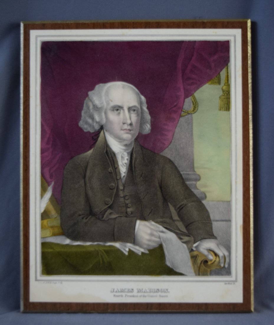 James Madison, Colored Print (Antique) (1 of 6)