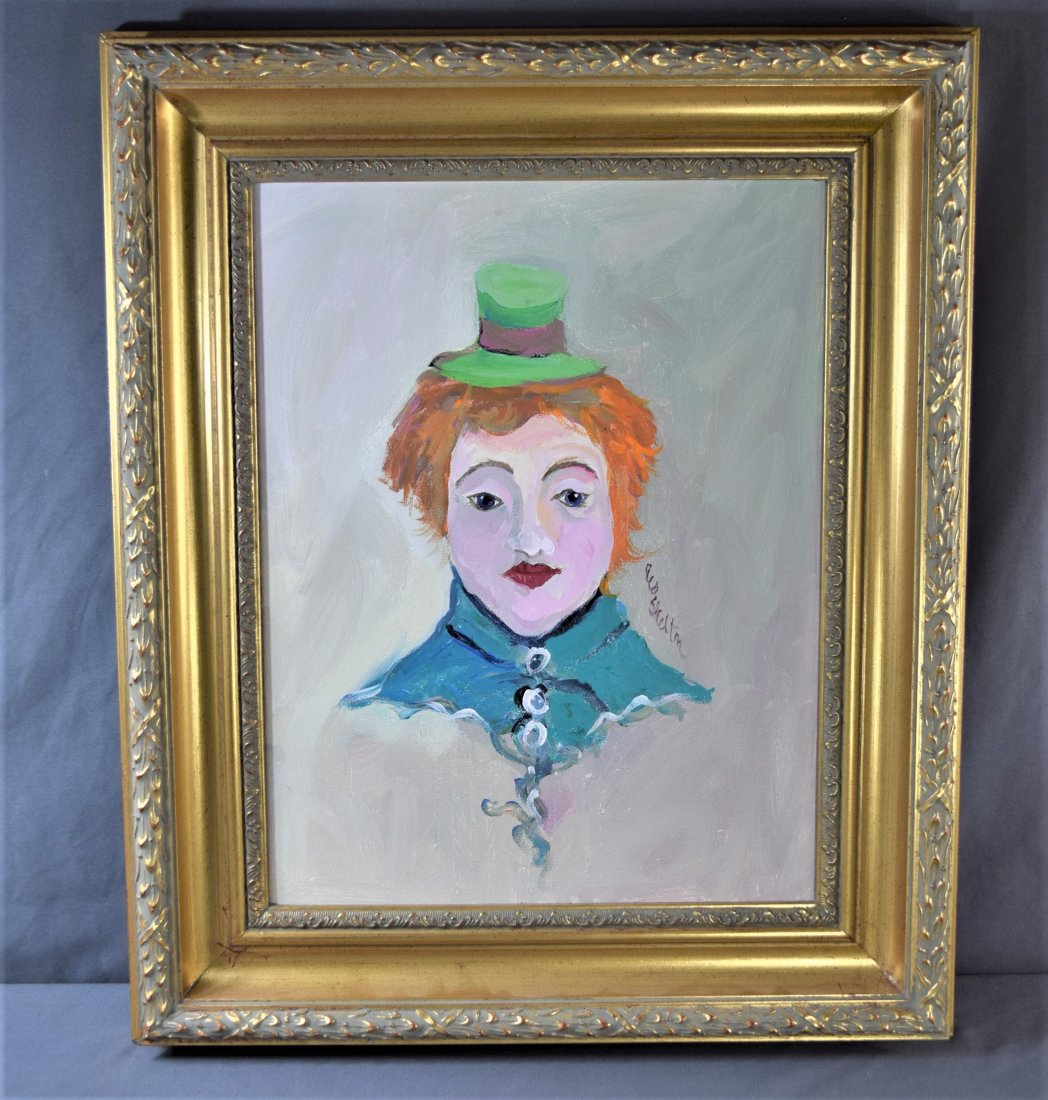 American School Painting of Woman (O/C) (1 of 8)