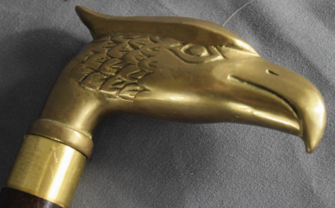 Wood Carved cane (eagle) (1 of 4)