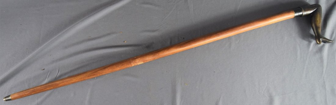 Hand Carved cane (shoe) (1 of 3)