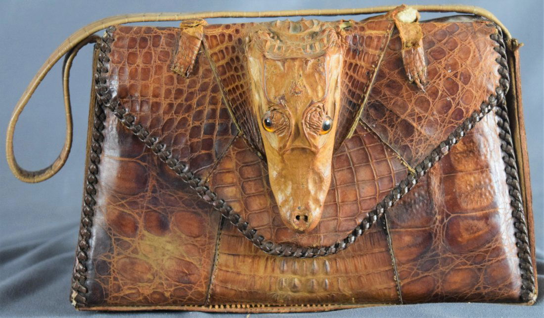 Mid Century, Alligator Handbag (1 of 7)