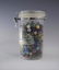 Vintage Jar Of Marbles (8" x 4")