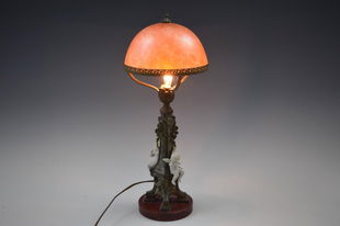 Vintage Brass Cherub Lamp With Marble Base Classic Parlor Lamp Table Lamp Ebay