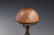 French Pink Shade Bronze Marble Cherub Lamp - 4